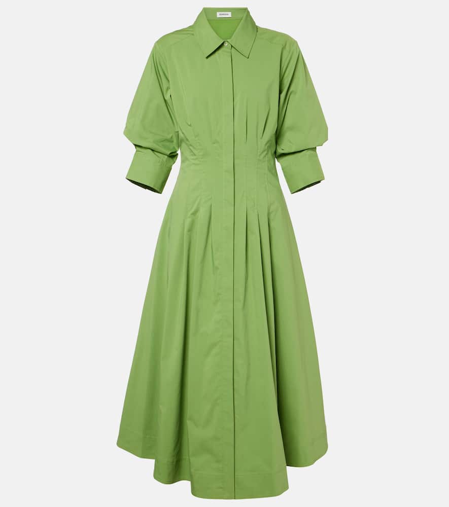 Jazz cotton-blend poplin midi dress