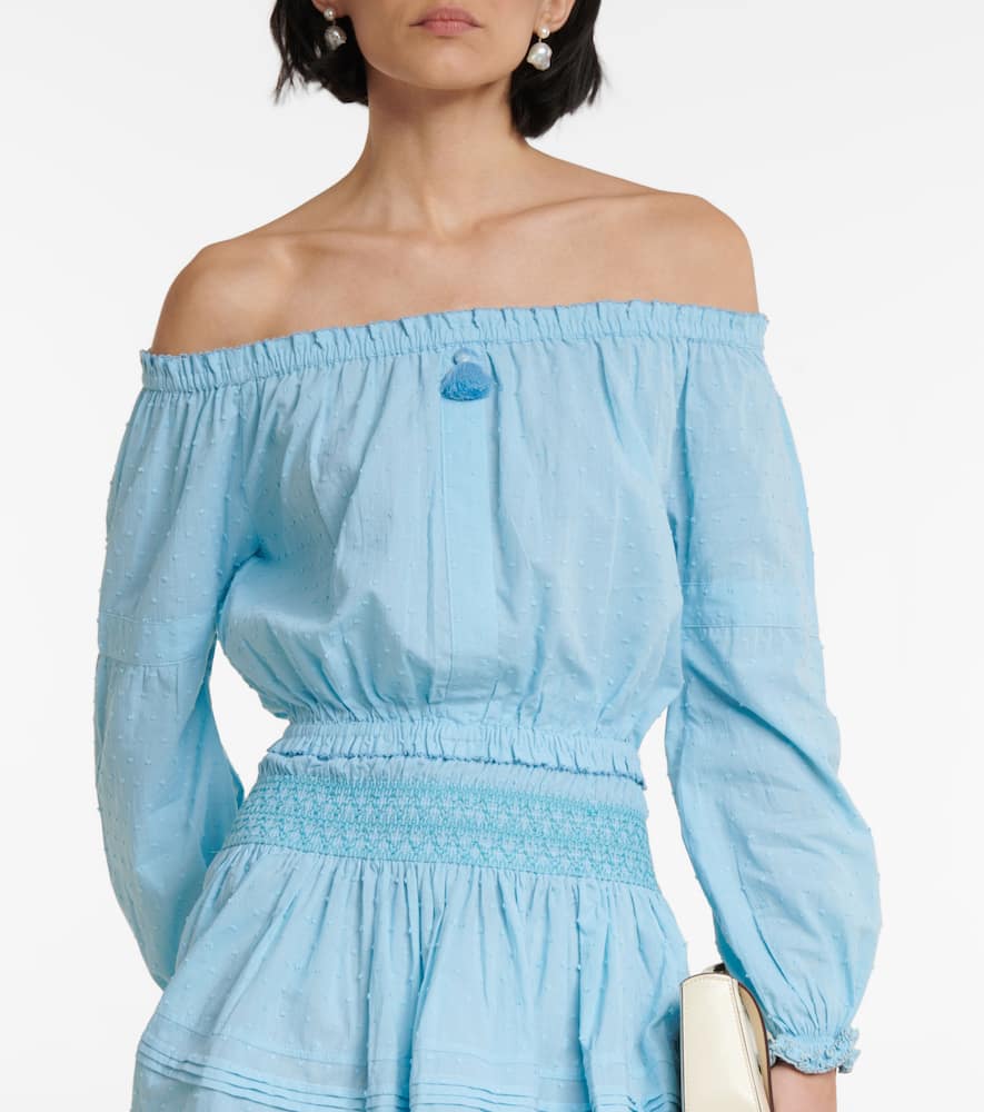 Galia cotton off-shoulder top