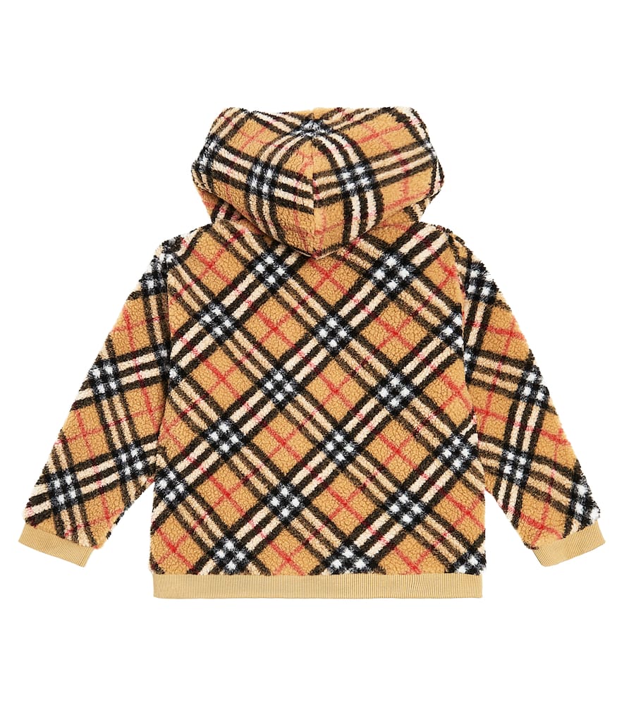 Burberry Kids Burberry Check fleece hoodie