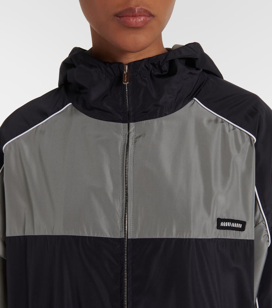 Logo oversized track jacket