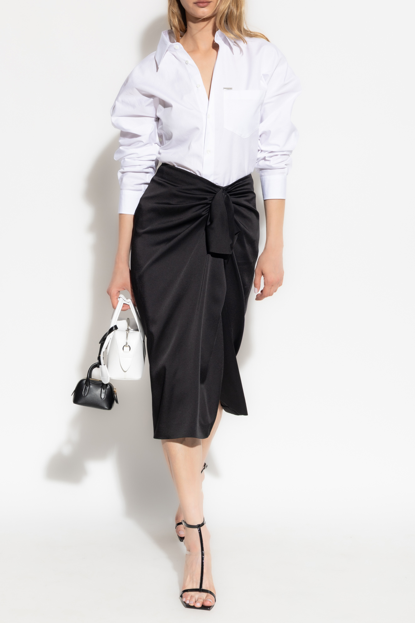 Stella McCartney Skirt With Tie, Women's, Black