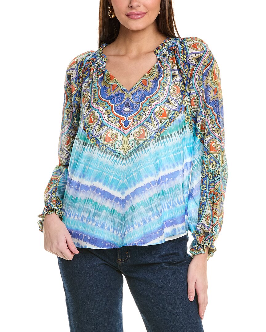 Sadie Silk-Blend Top