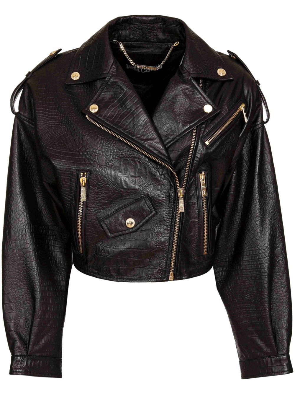 Leather biker jacket - Black