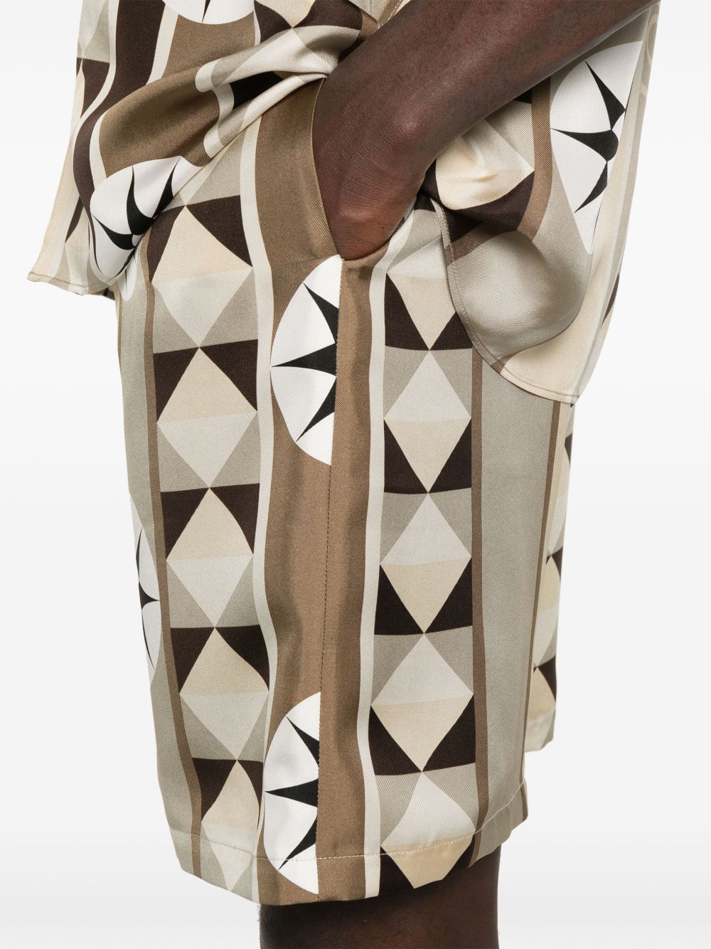 Loewe Paula's Ibiza Printed Silk Shorts