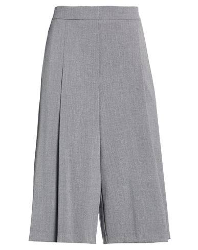 Woman Shorts & Bermuda Shorts Grey Size 10 Polyester, Viscose, Elastane