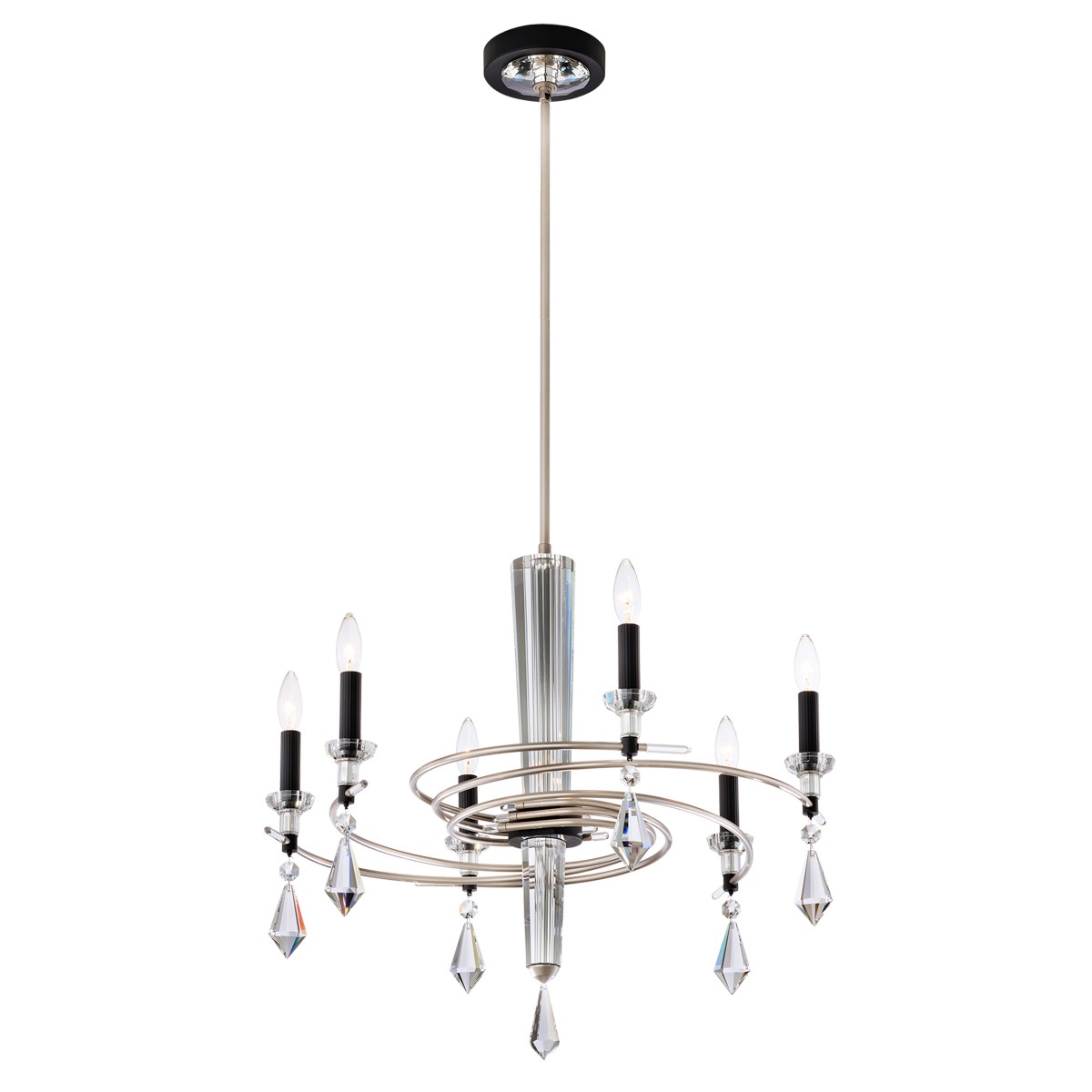 Soft Silver Chandelier from the Tempest Collection