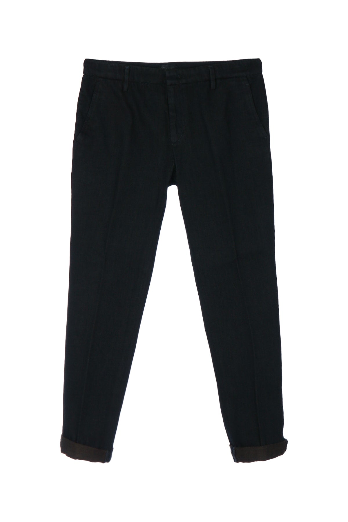 Cotton-Blend Trousers — Black