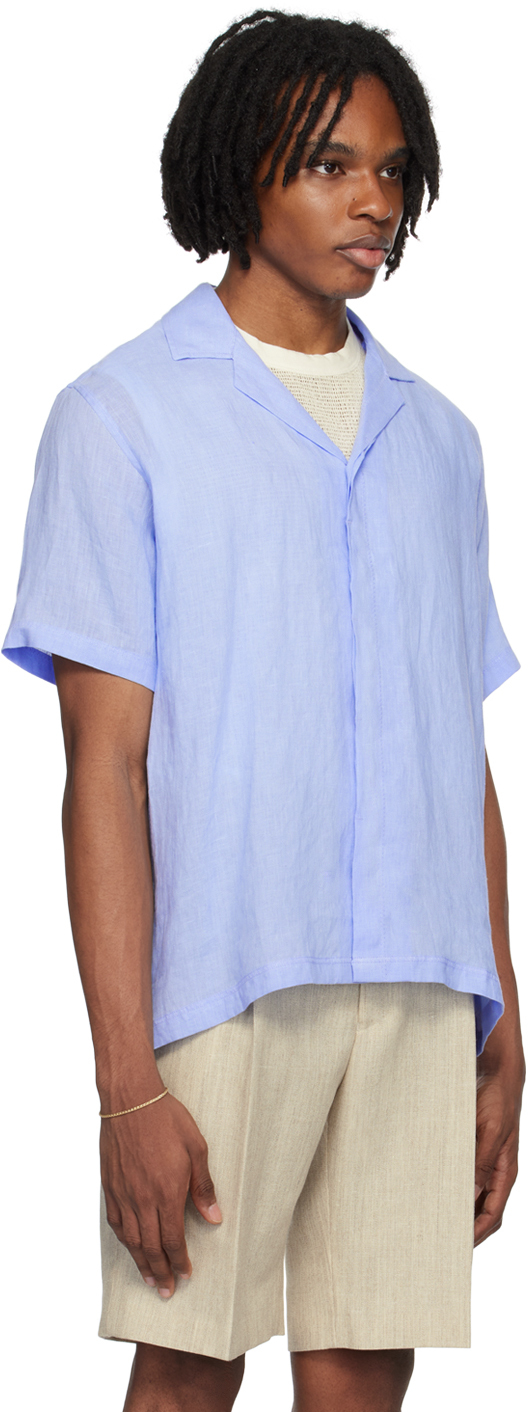 Orlebar Brown Blue Maitan Shirt