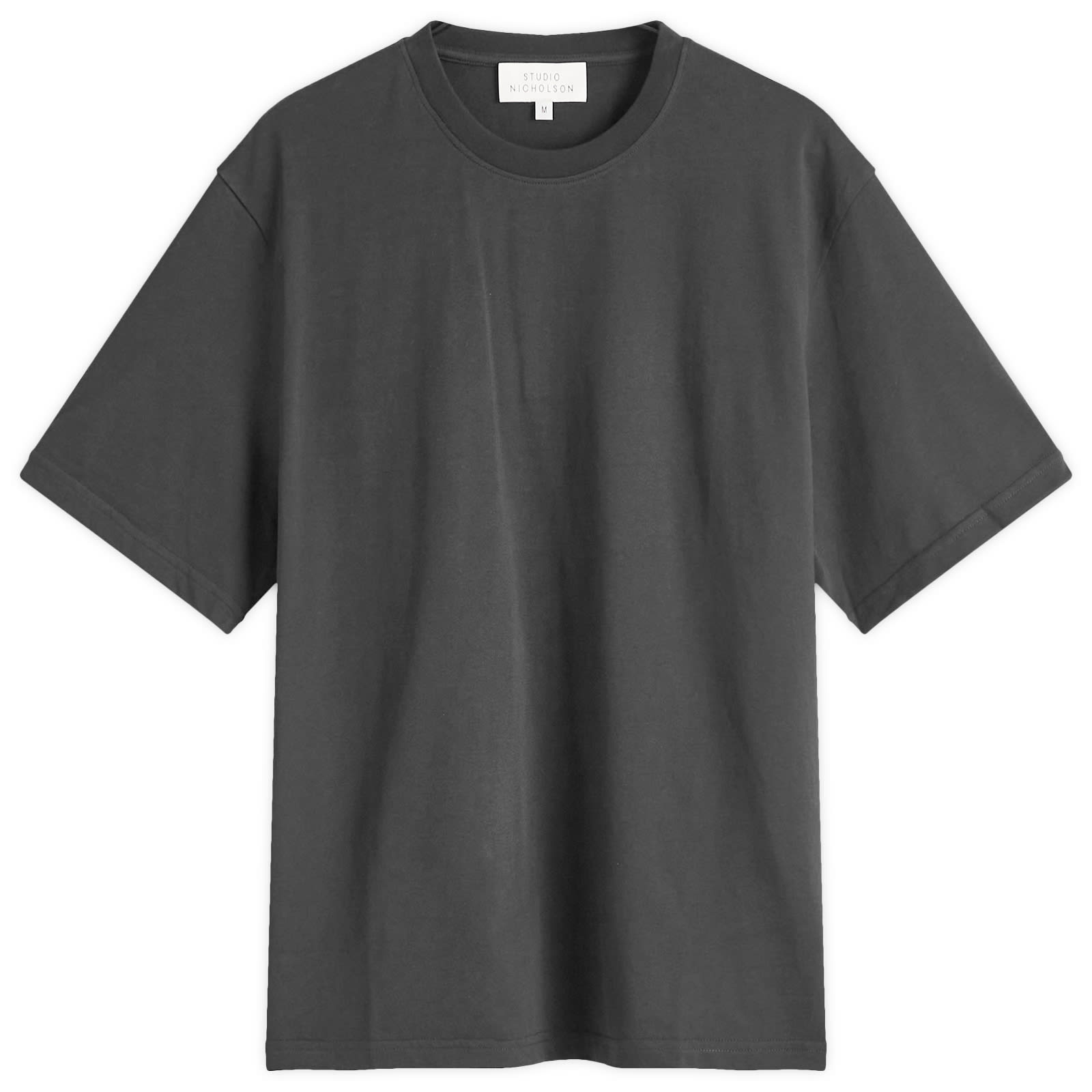 스튜디오 니콜슨 Men's Bric T-Shirt in Black BRICSNM-911-BLK