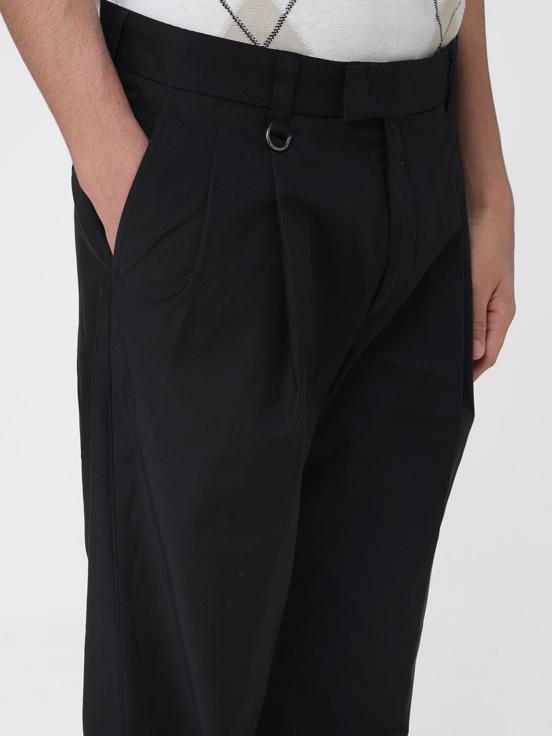 Pants Men color Black
