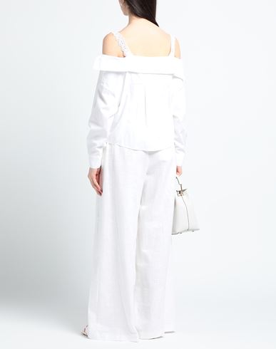 Maje Woman Top White Size 0 Cotton