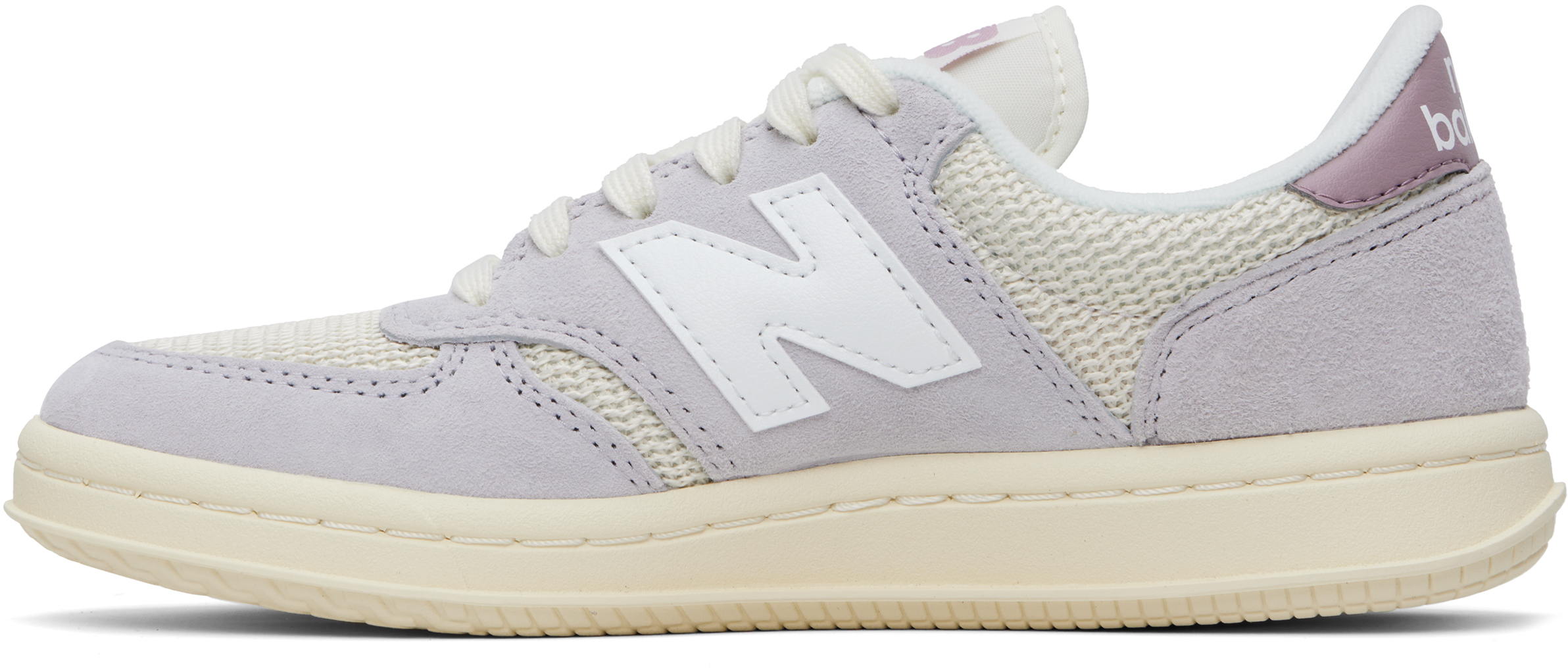 New Balance Off-White & Purple T500 Sneakers
