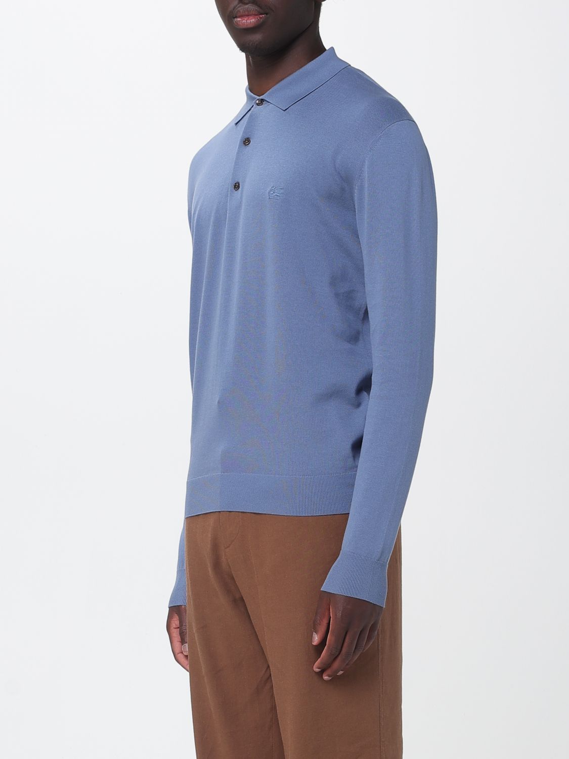 Polo Shirt Men color Blue