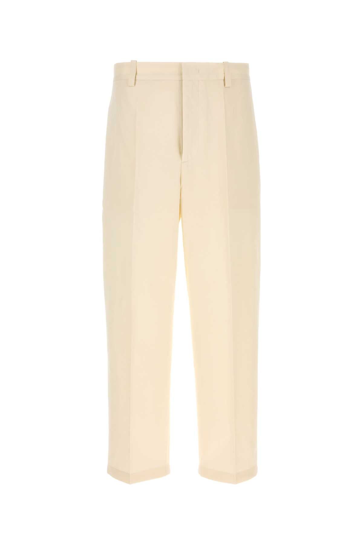 Cotton Trousers — Cream