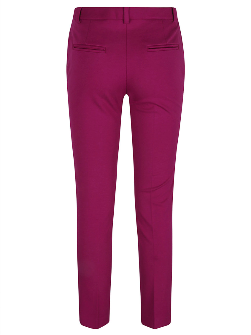 Mid-rise tailored trousers - Purple