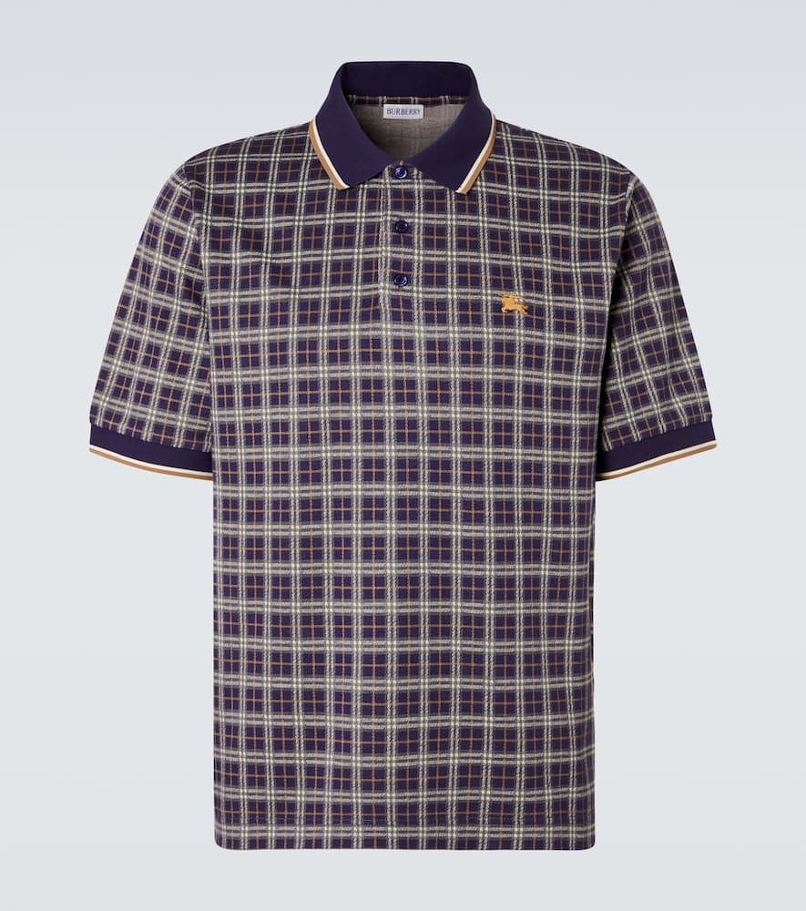 Checked polo shirt