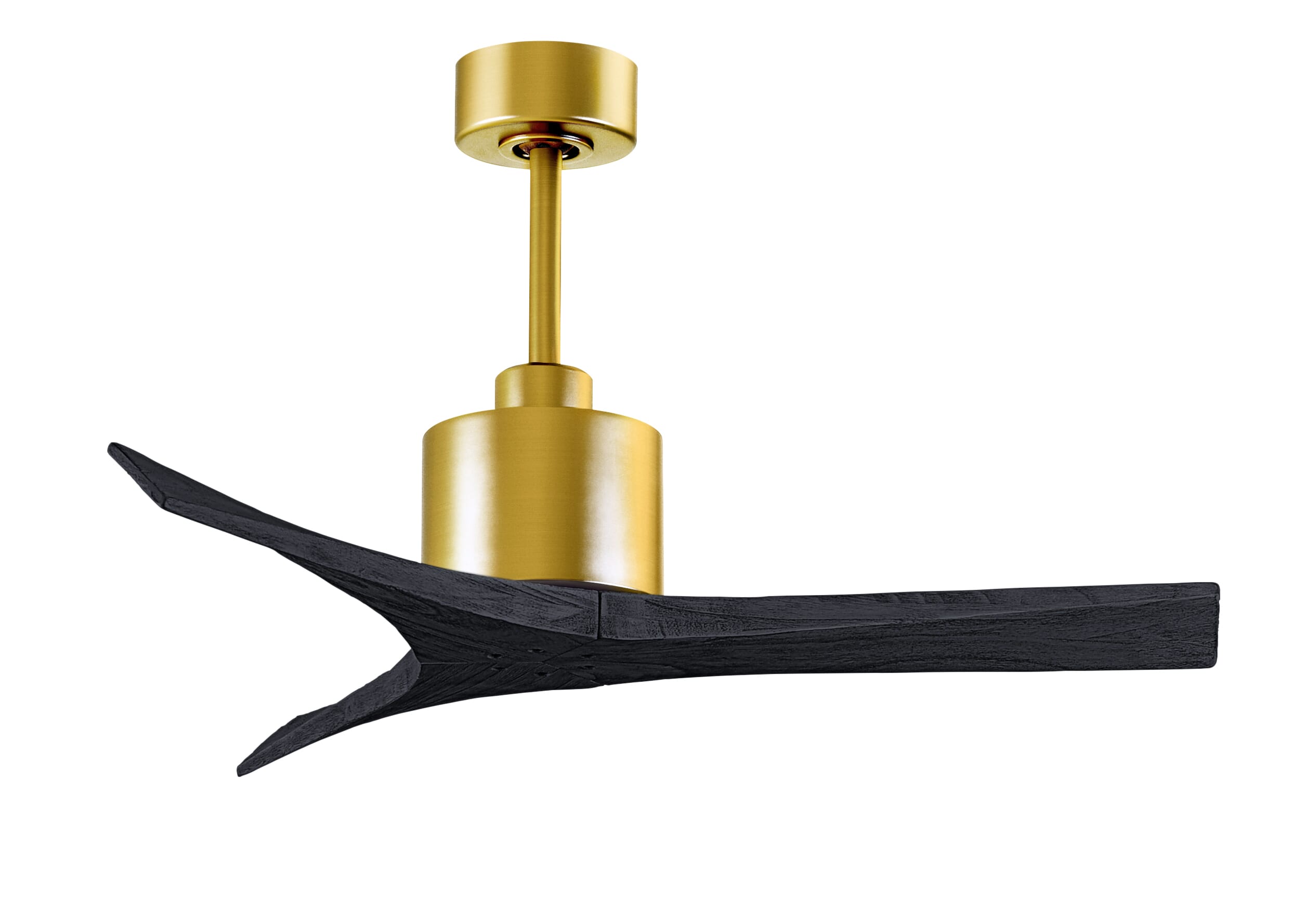 Mollywood 6-Speed Ceiling Fan in Brushed Brass with Matte Black blade