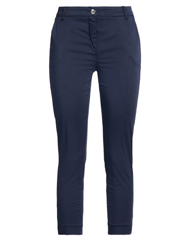 Woman Pants Midnight blue Size 8 Cotton, Elastane