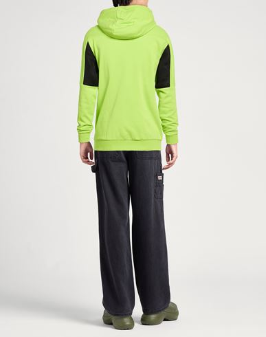 Man Sweatshirt Lime green Size XL Cotton, Polyester