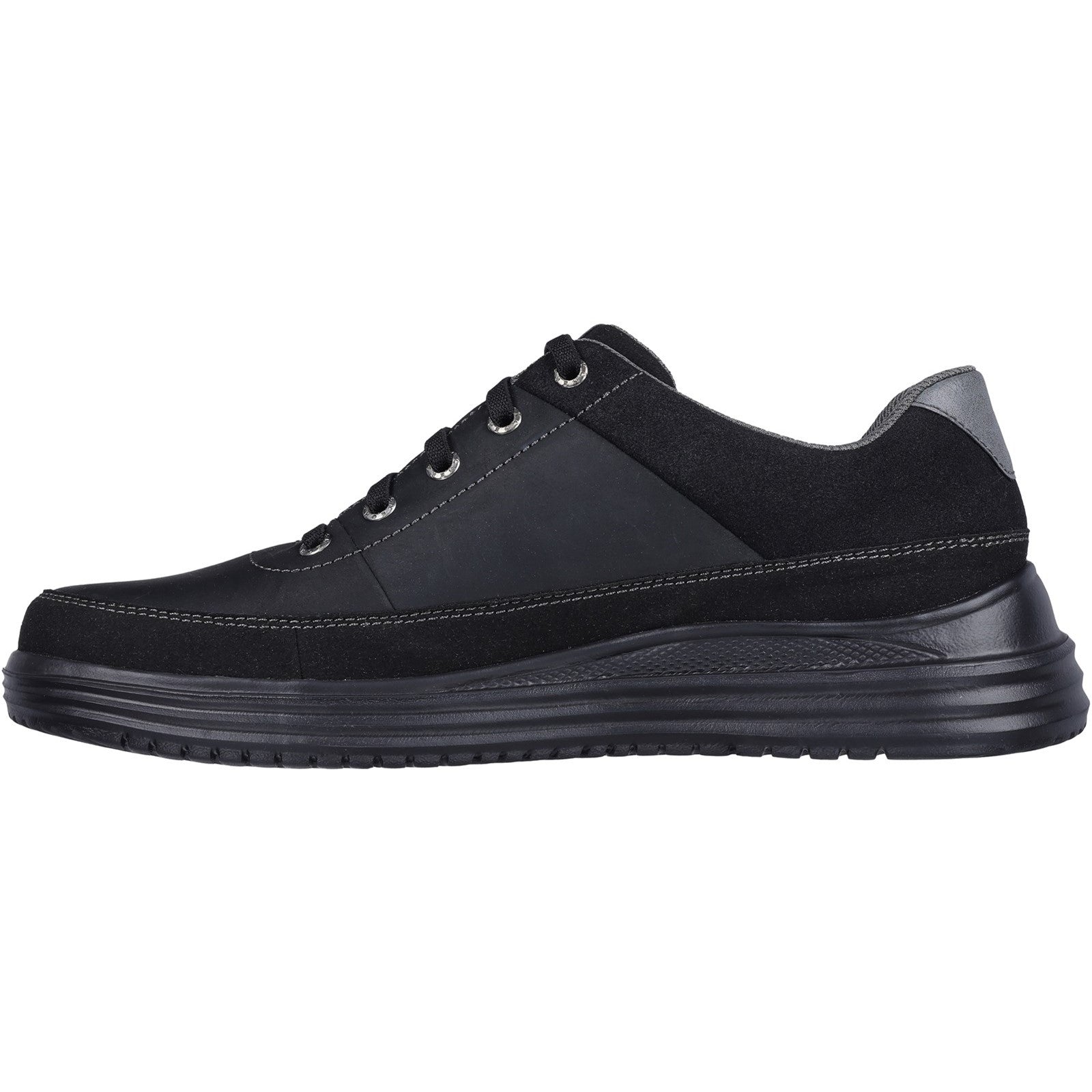 Skechers Mens Proven - Aldeno 204875-Bbk Black Lace Up Shoe