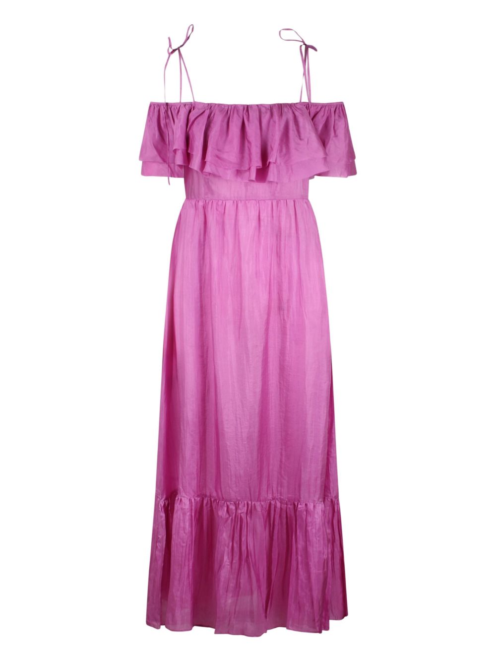 THE ROSE IBIZA silk maxi dress - Pink