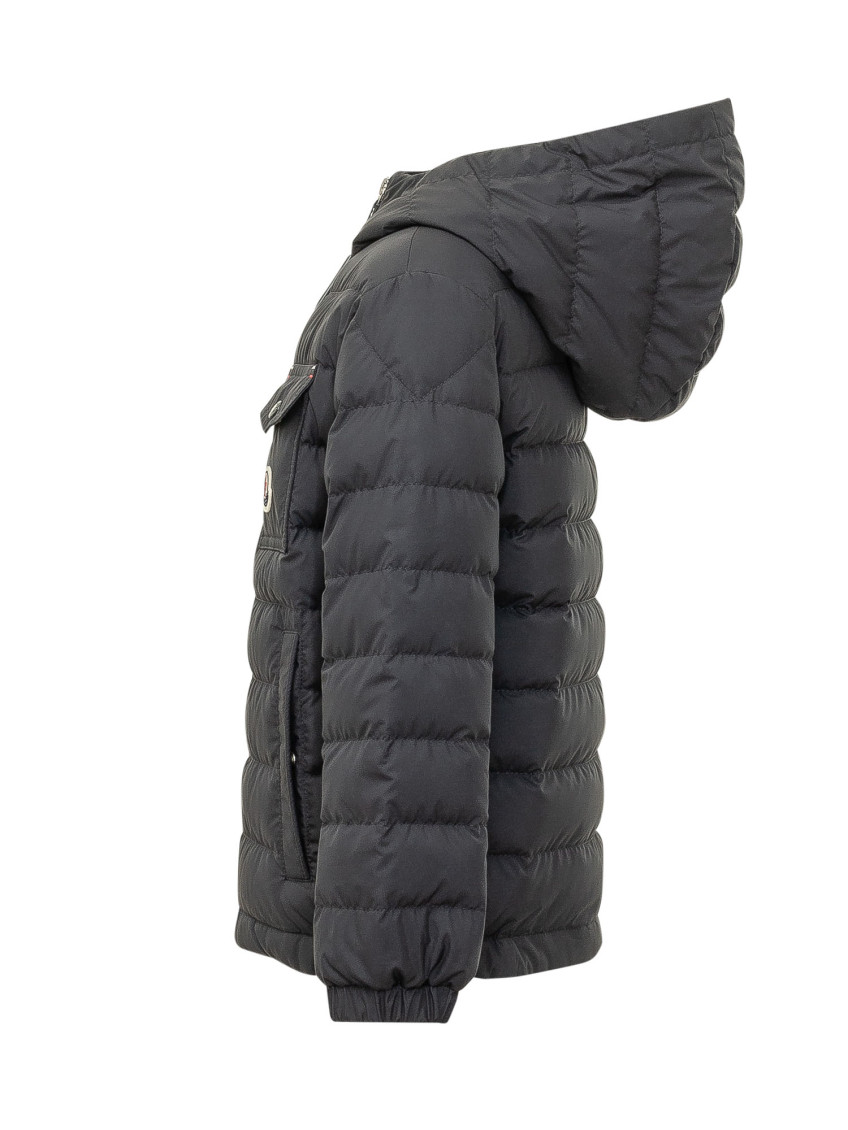Kids Navy Blue Quilted Jacket