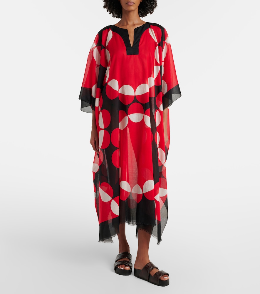 Printed cotton kaftan