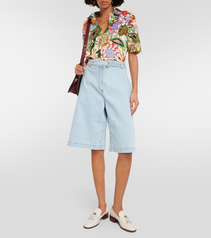 Floral cotton shirt
