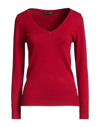 Woman Sweater Brick Size L/XL Viscose, Polyamide, Polyester