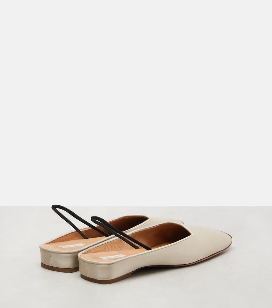 Kate leather slingback flats