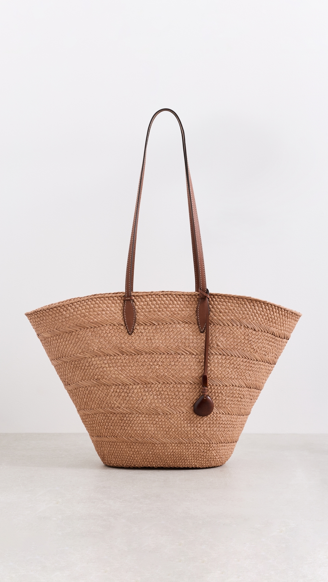 The Large Trapeze Basket Tote Bag Nuez/Cognac One Size