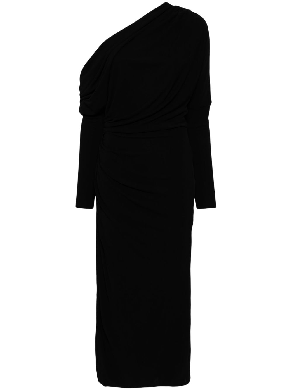 Asymmetric hem dress - Black