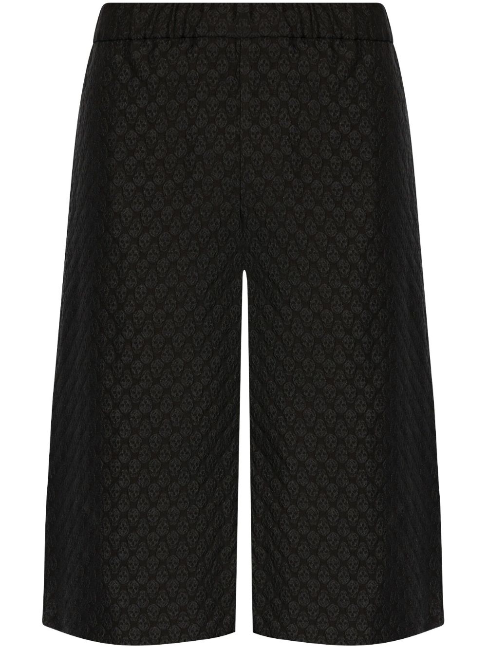 Jacquard bermuda shorts - Black