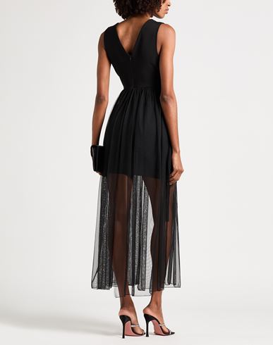 Woman Maxi dress Black Size L Polychloride