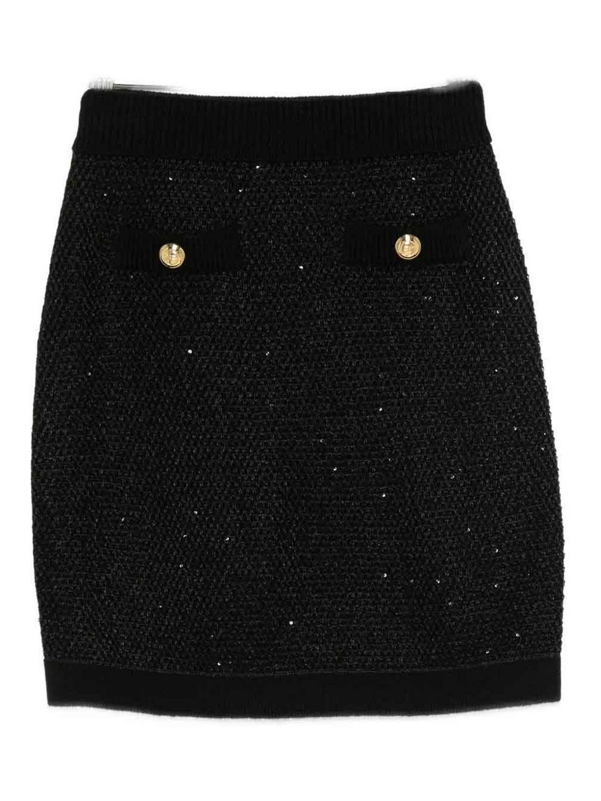Black Knitted Skirt