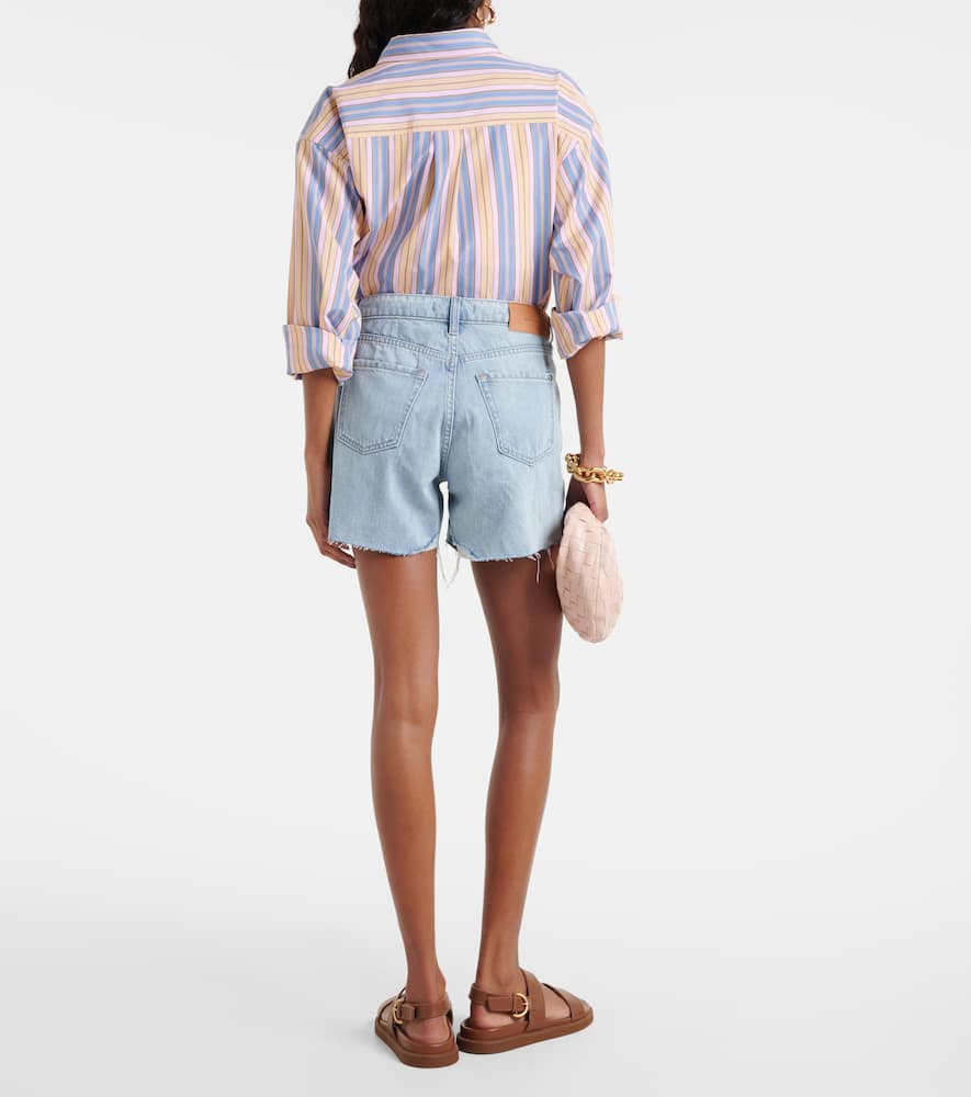 Monroe high-rise denim shorts