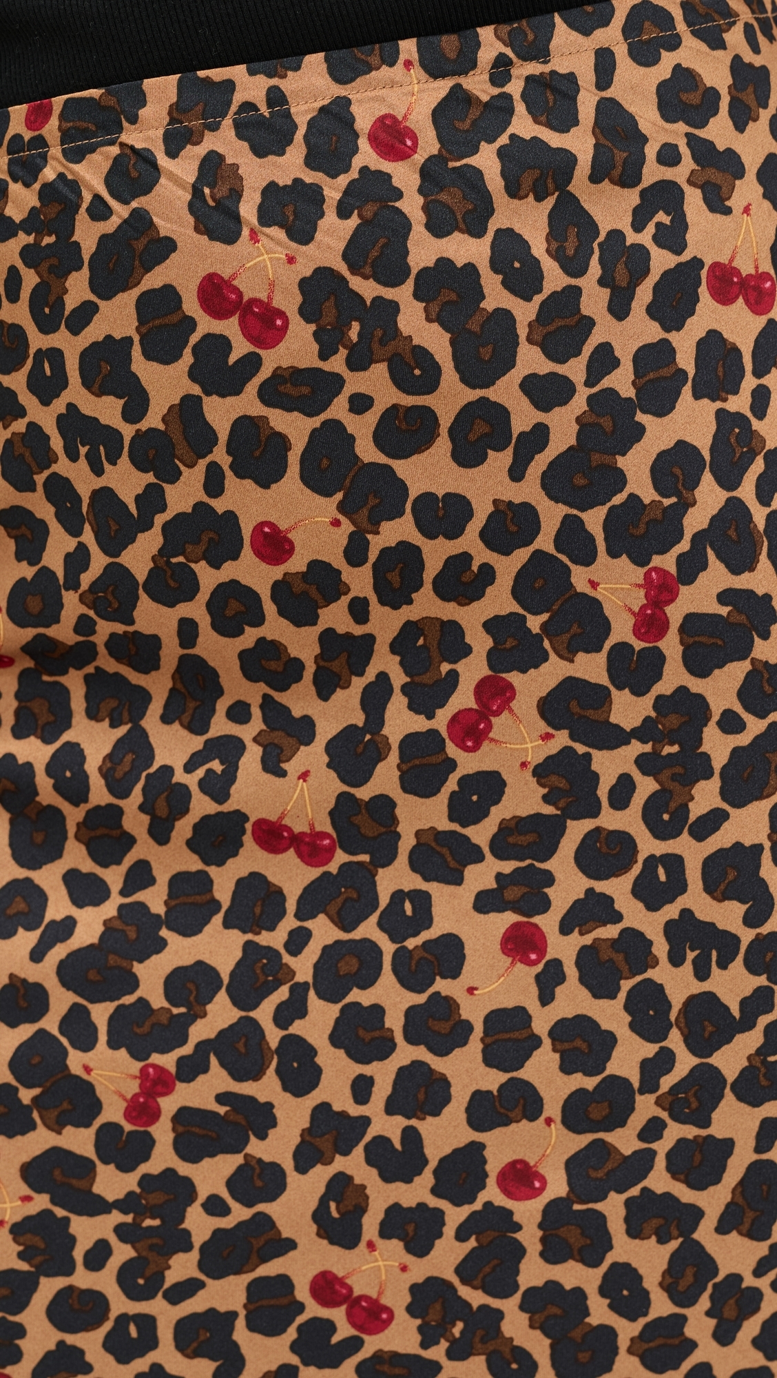 Cherry Leopard Dorris Skirt Brown