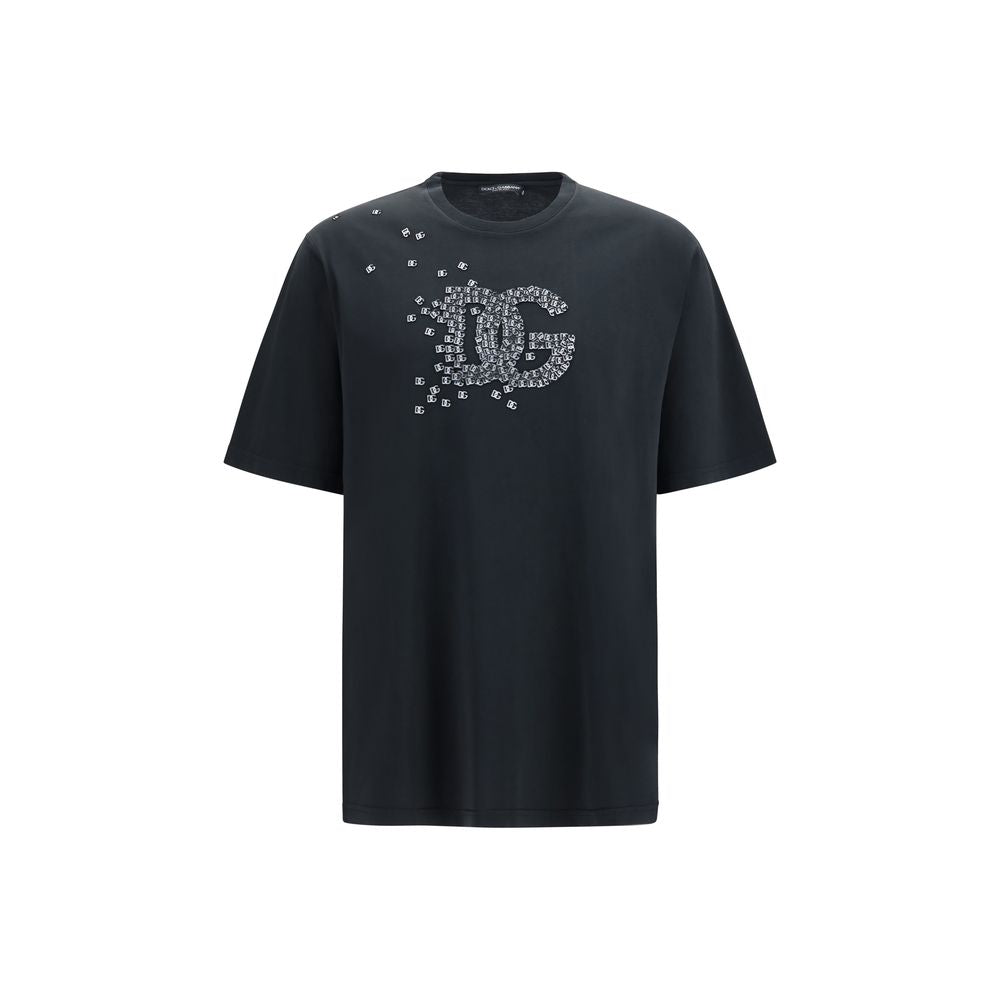 Logo-Embellished Cotton T-Shirt — Black