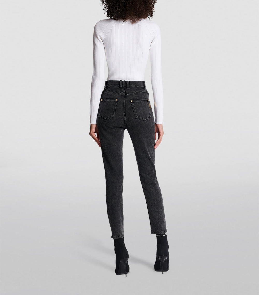 Ribbed Scoop-Neck Bodysuit