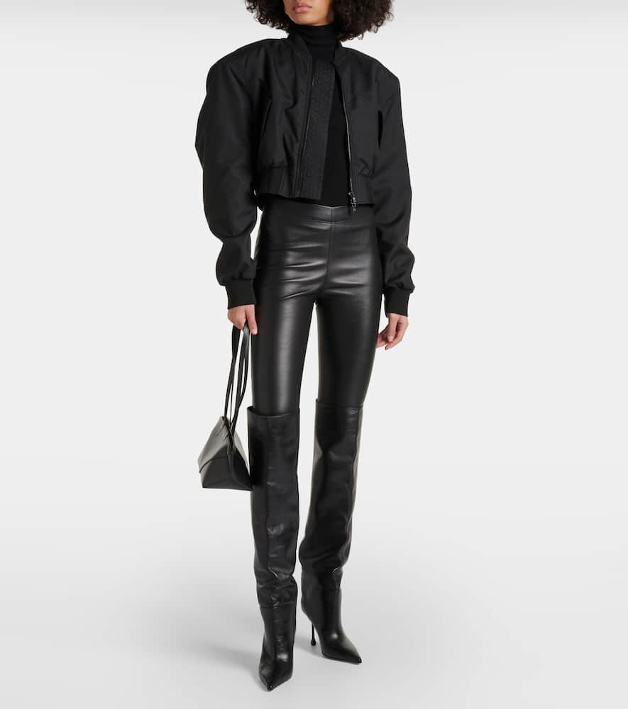 Wardrobe. NYC Cropped bomber jacket