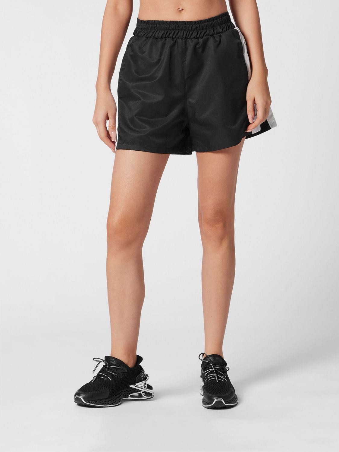 Logo-tape running shorts - Black