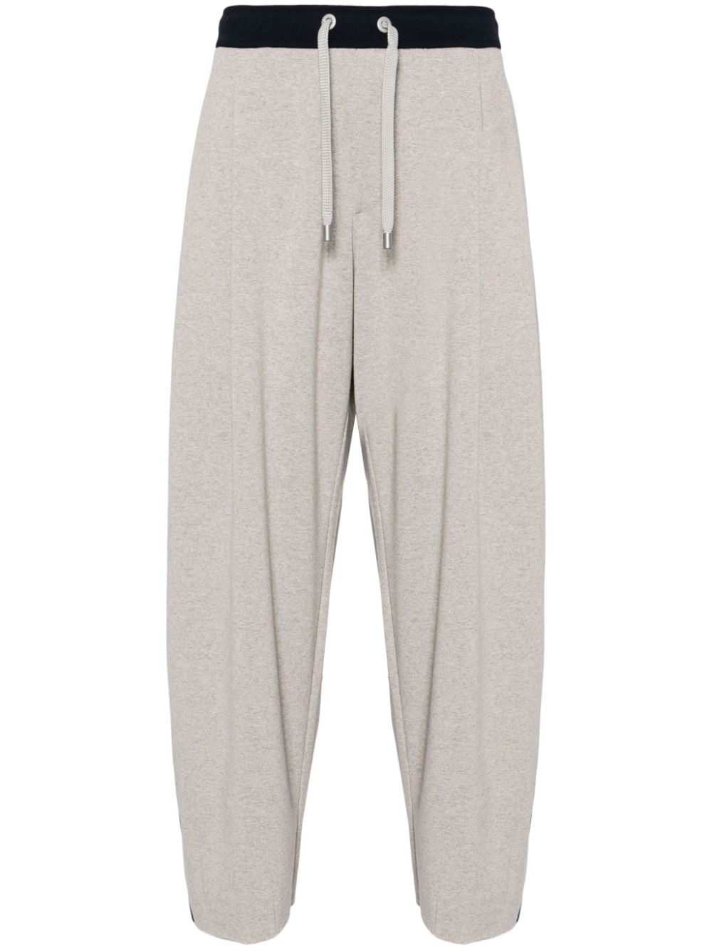 Contrast-trim track pants - Grey