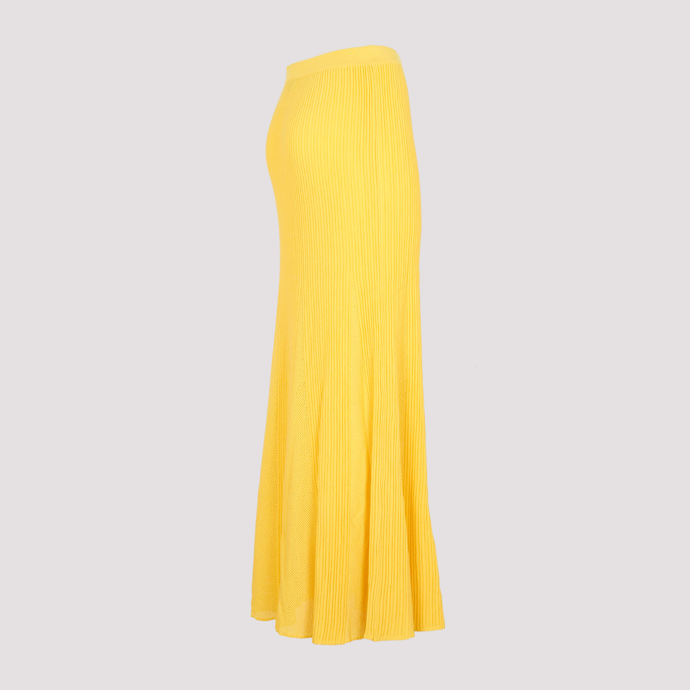 Yellow Wool Eula Skirt