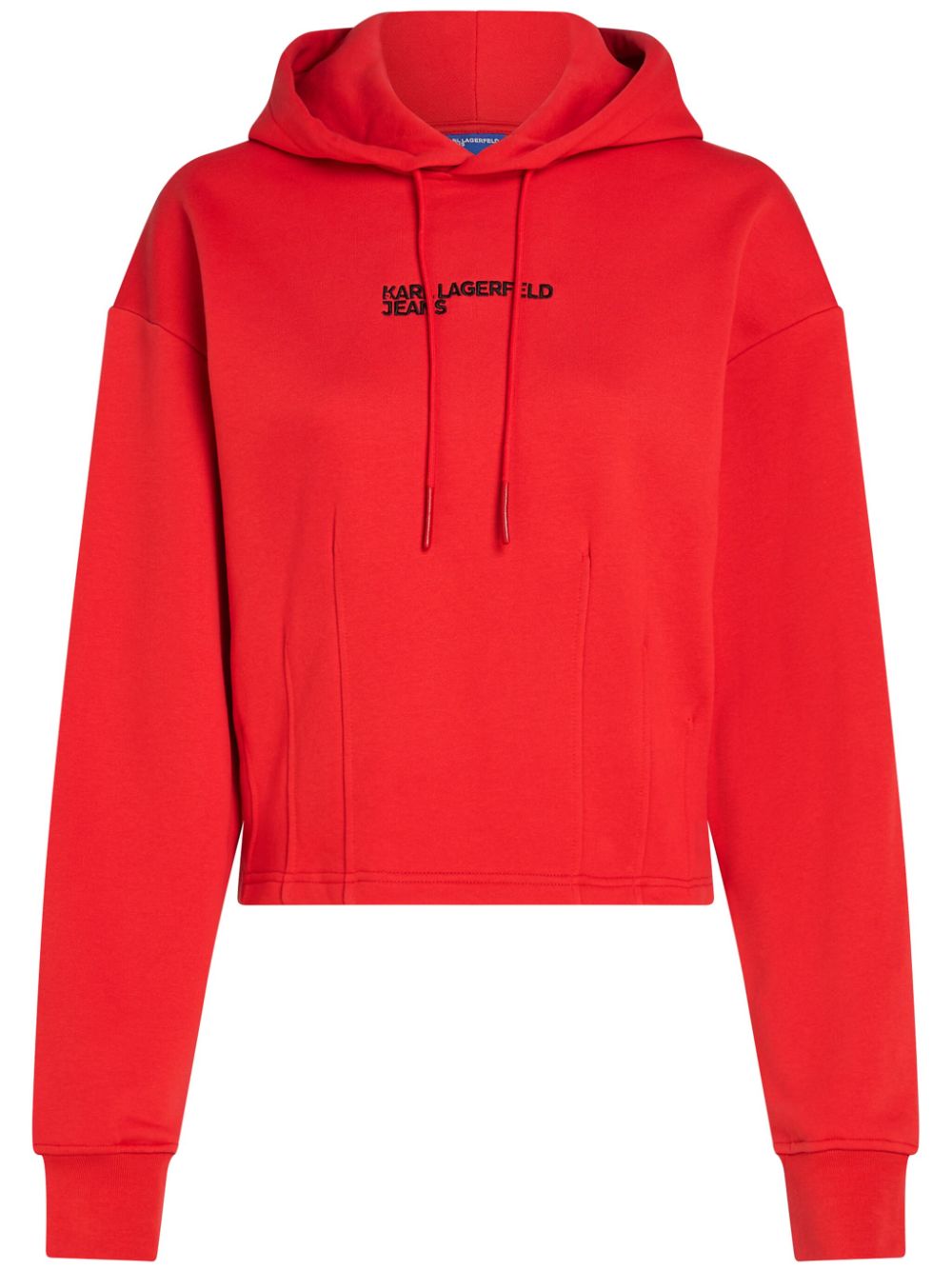 Pintuck hoodie - Red