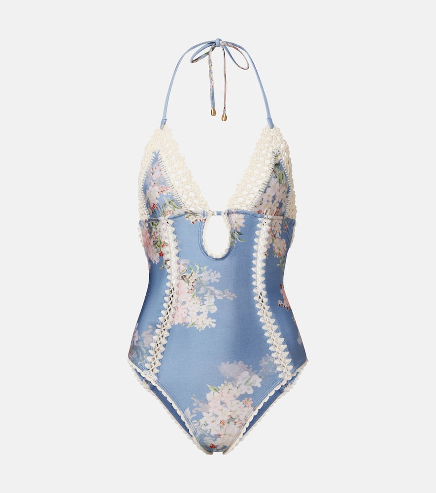 Cascadian crochet keyhole cutout swimsuit