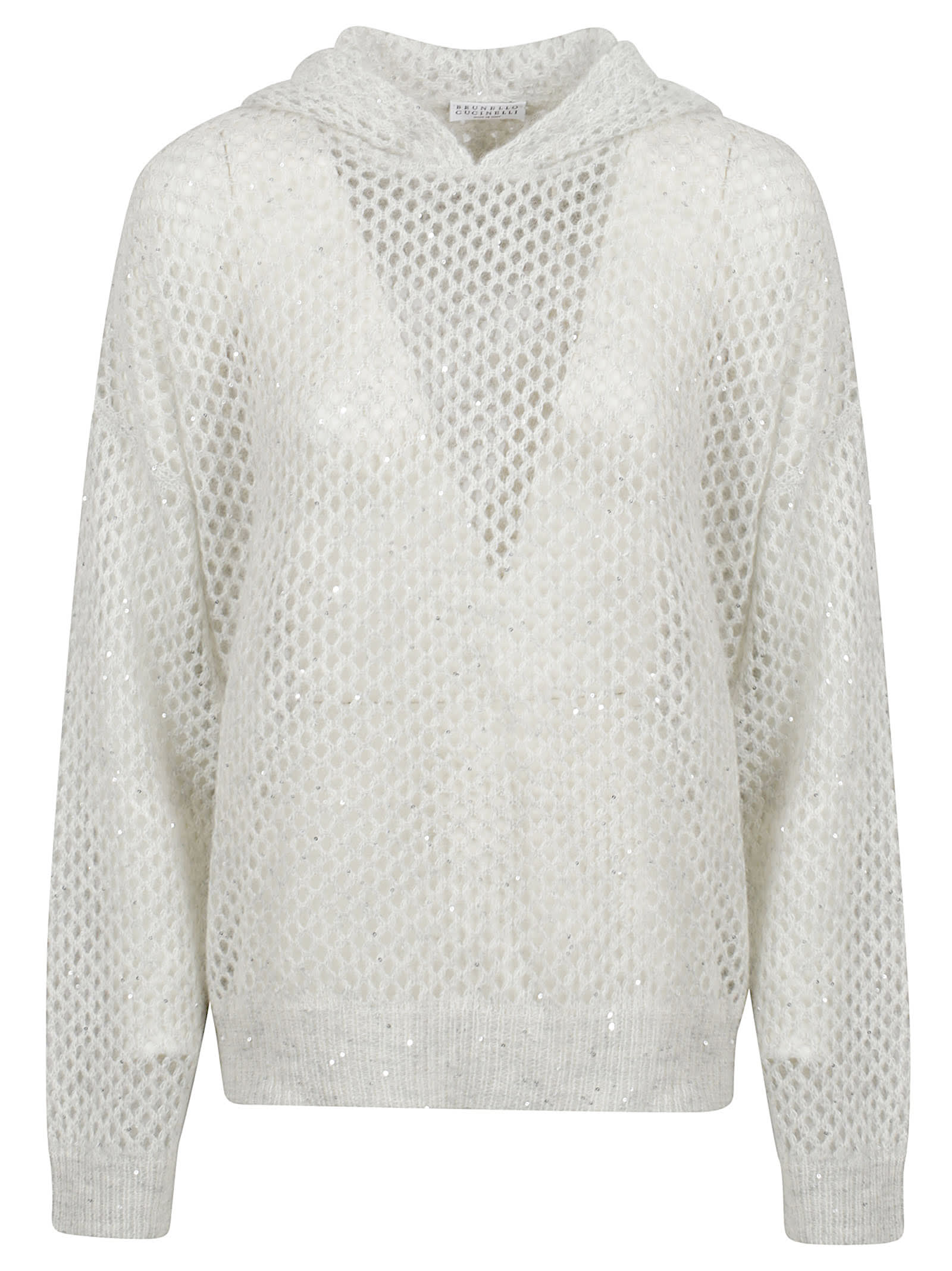 Dazzling mesh jumper - Grey