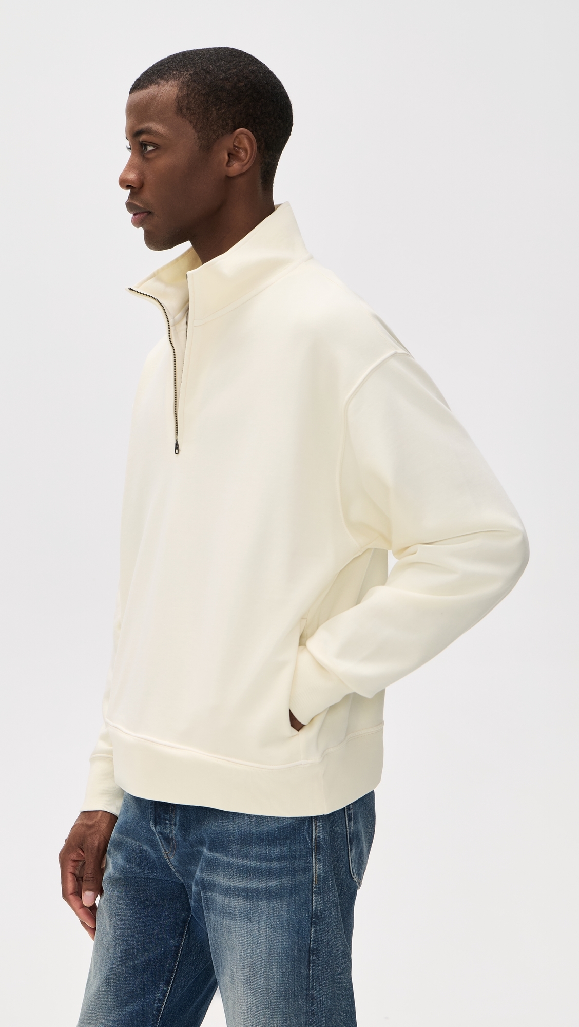 Quarter Zip Pullover Vintage Canvas
