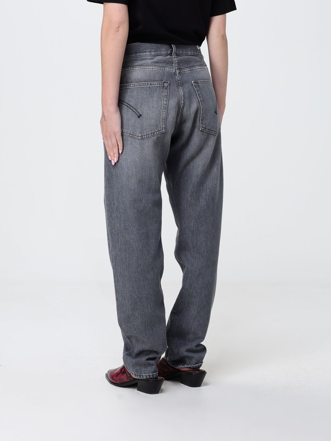 Jeans Woman color Mouse Grey