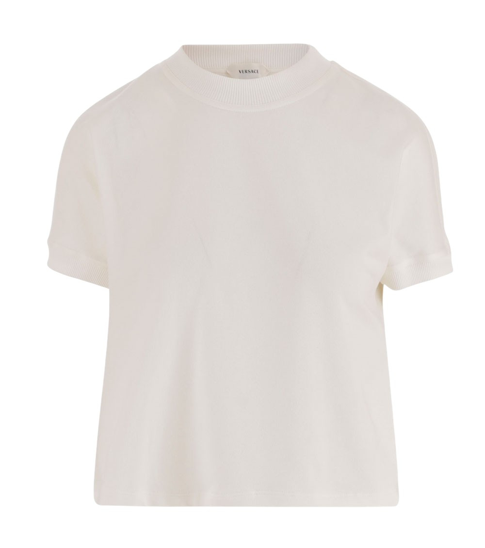Ivory Stretch Cotton T-shirt