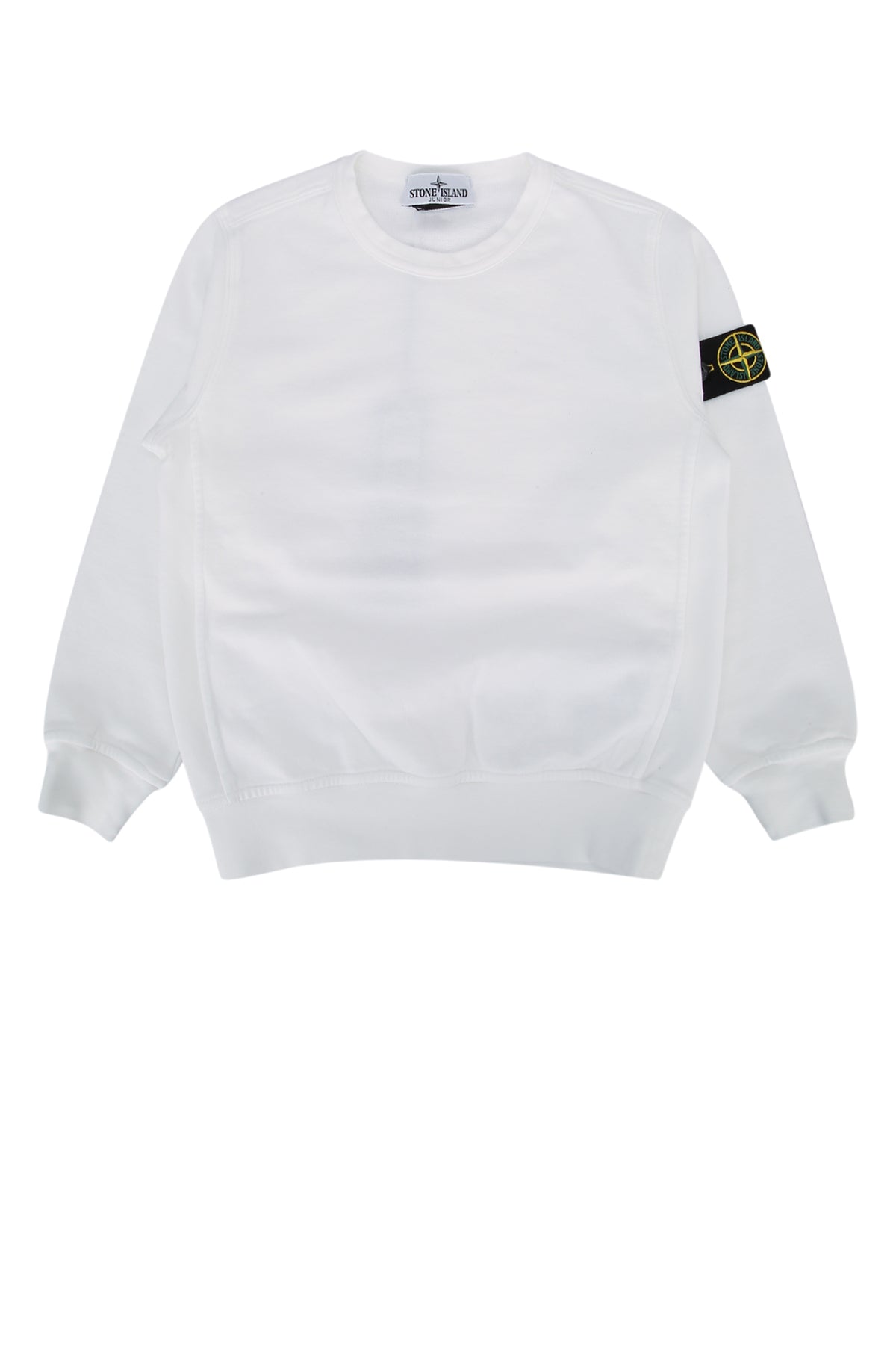 Logo-Patch Cotton Sweatshirt — White
